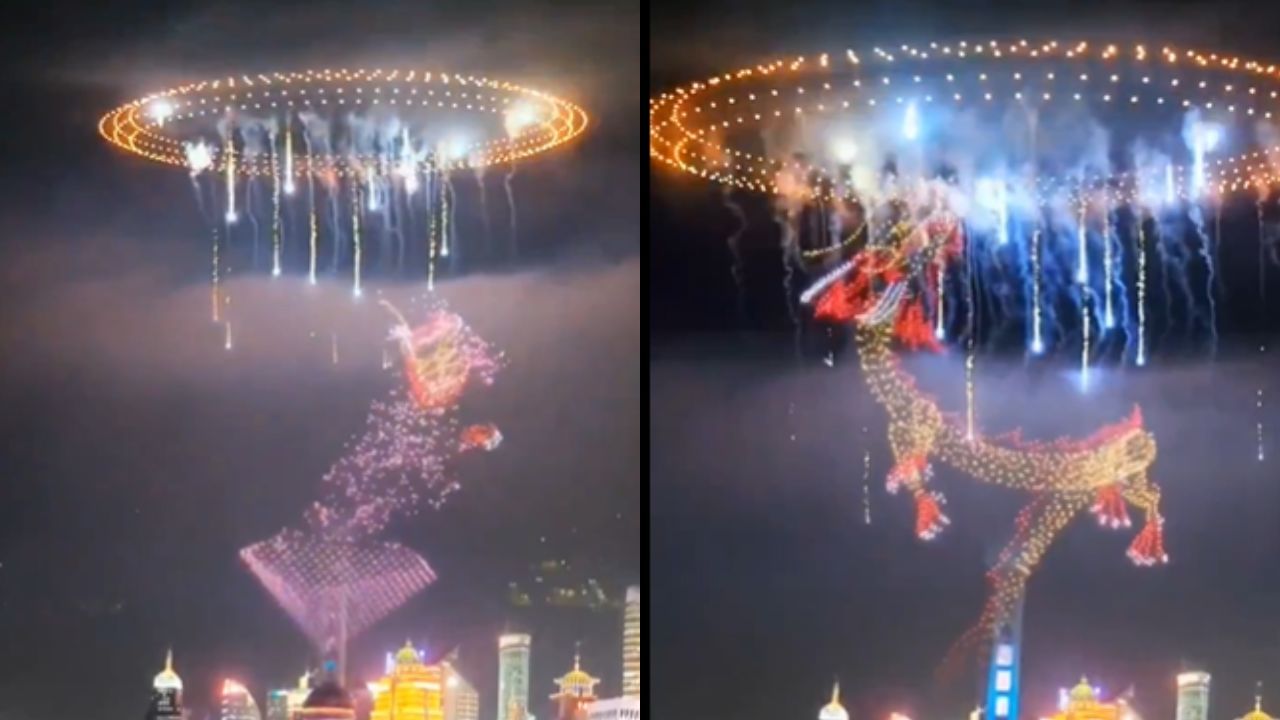 China new year drone show 2044